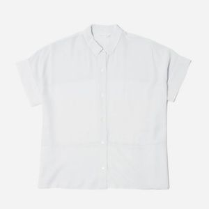 Everlane Silk Short-Sleeve Square Shirt